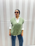 GILET LANA SALVIA