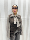 GILET LANA MARRONE