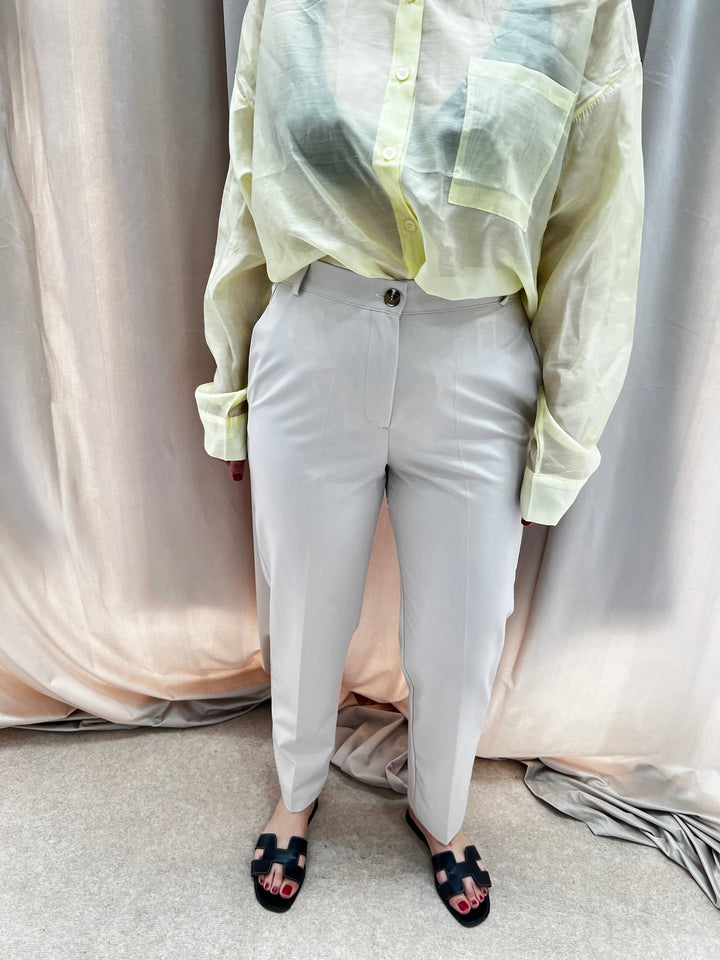 PANTALONI SIGARETTA PANNA