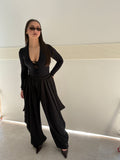 PANTALONI SATIN JUST WEST