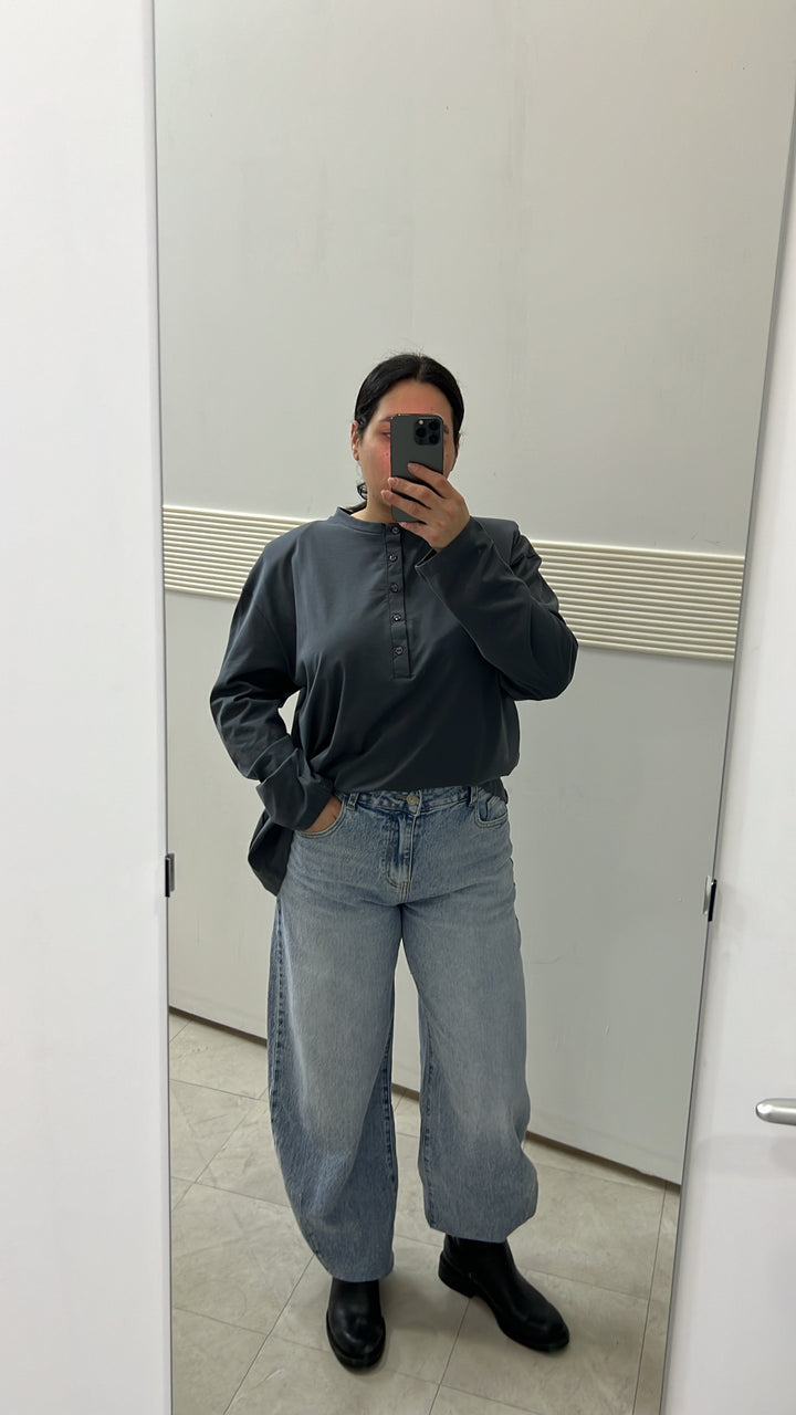 MAGLIA SERAFINO OVERSIZE GRIGIO