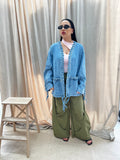 GIACCA DENIM stringhe