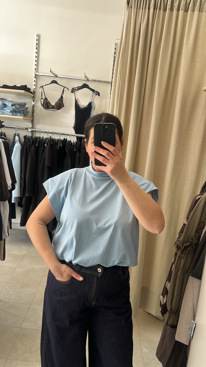MAGLIA JUST WEST CELESTE