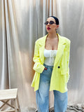 BLAZER OVERSIZE giallo