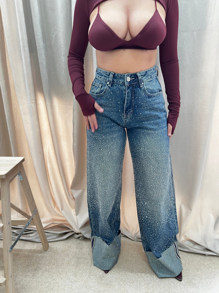 JEANS PALAZZO SPARKLE