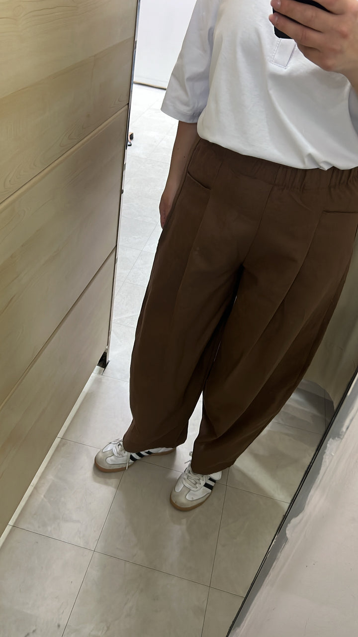 PANTALONI JUST marrone