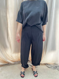 PANTALONI COTONE NERO