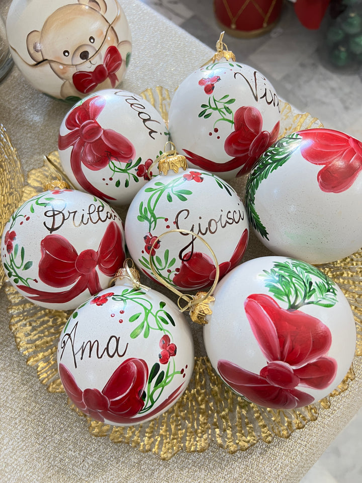 PALLA IN CERAMICA DIPINTA A MANO