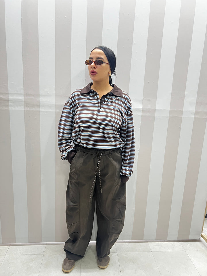 PANTALONI BALLON MARRONE