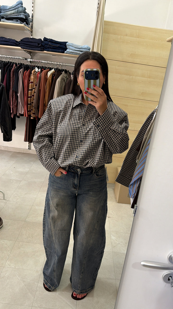 CAMICIA VICHY BLU