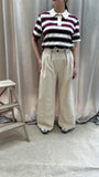 PANTALONI PANNA JUST WEST