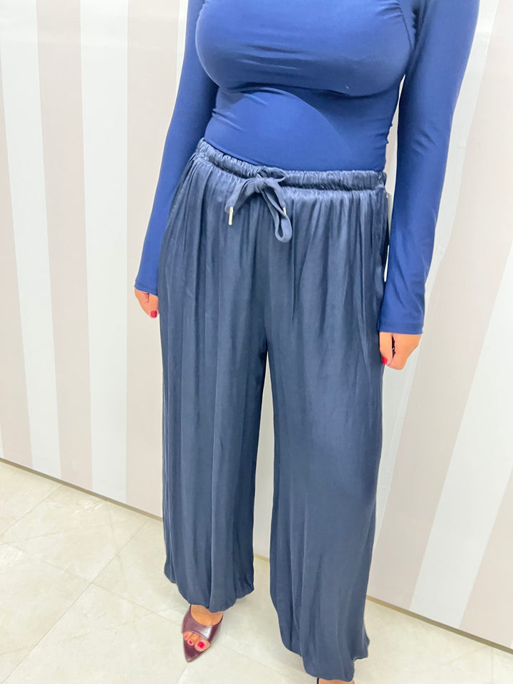 PANTALONI SATIN 2.O BLU