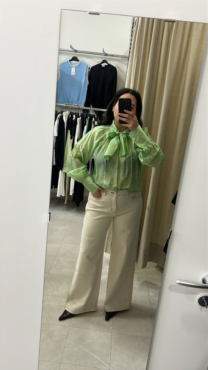 CAMICIA FIOCCO VERDE