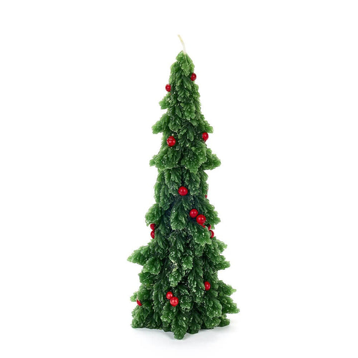 CANDELA ALBERO CON BACCHE H22cm
