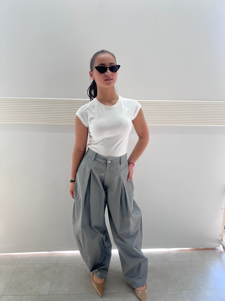 PANTALONI JUST WEST GRIGIO