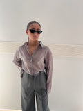 CAMICIA TRASPARENTE GRIGIA