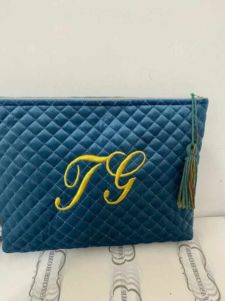 POCHETTE VELLUTO TRAPUNTATO