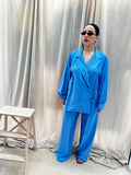 COORDINATO kimono celeste