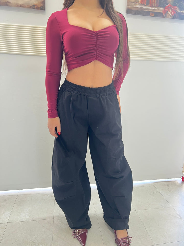 PANTALONI BALLON NERO