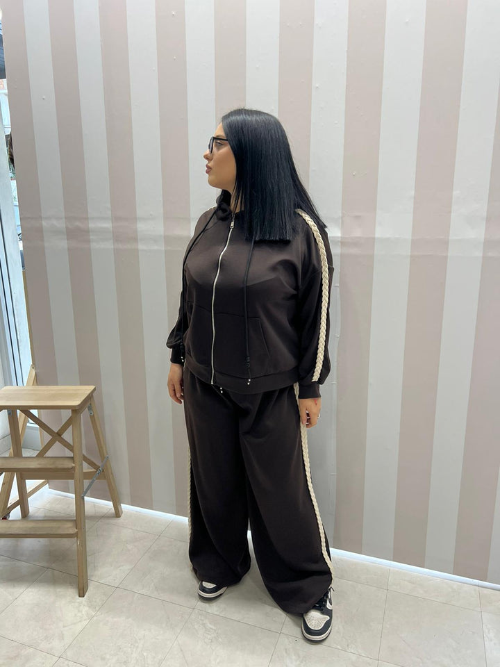 COORDINATO TUTA CURVY marrone