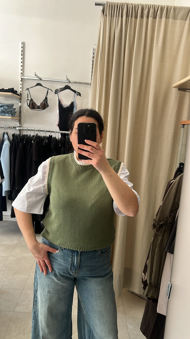 MAGLIA IN FILO VERDE