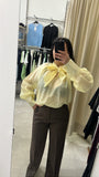 CAMICIA FIOCCO GIALLA