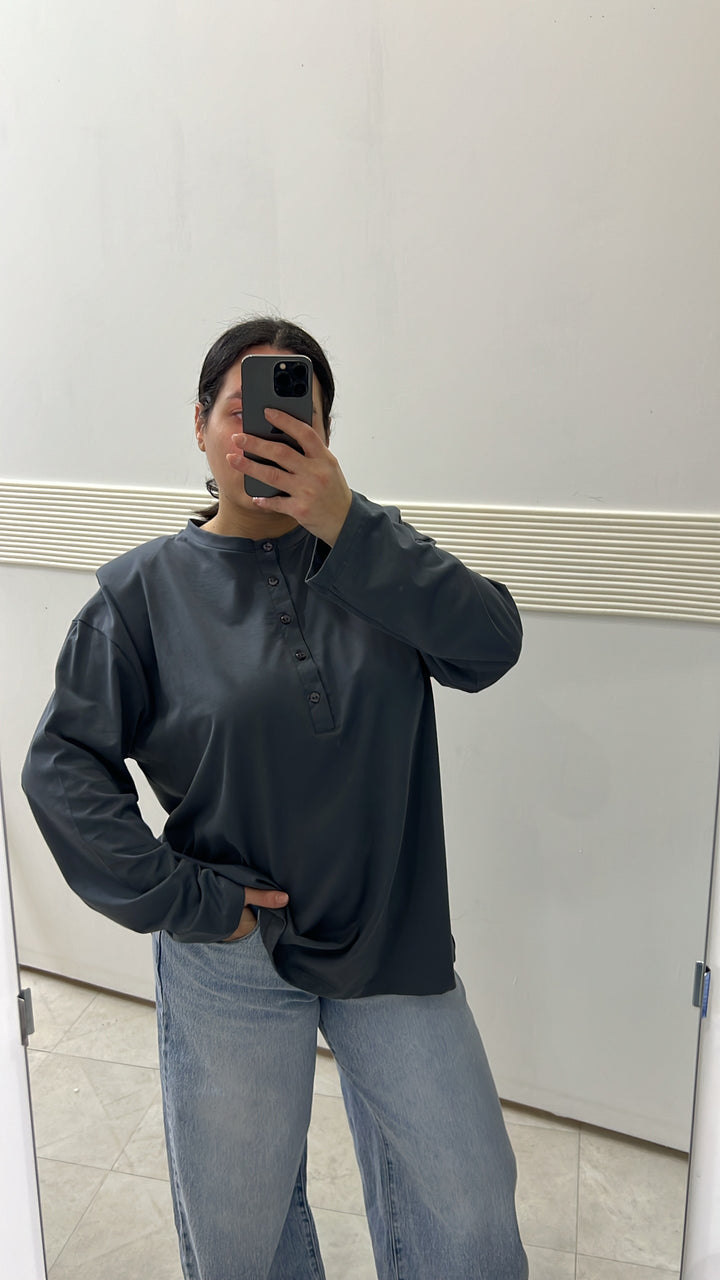 MAGLIA SERAFINO OVERSIZE GRIGIO