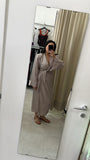 VESTITO MIDI FANGO