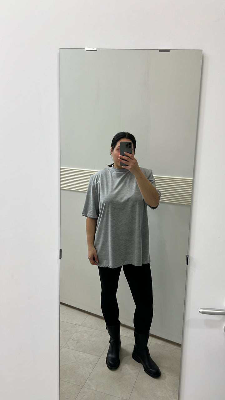 T-SHIRT OVERSIZE GRIGIA