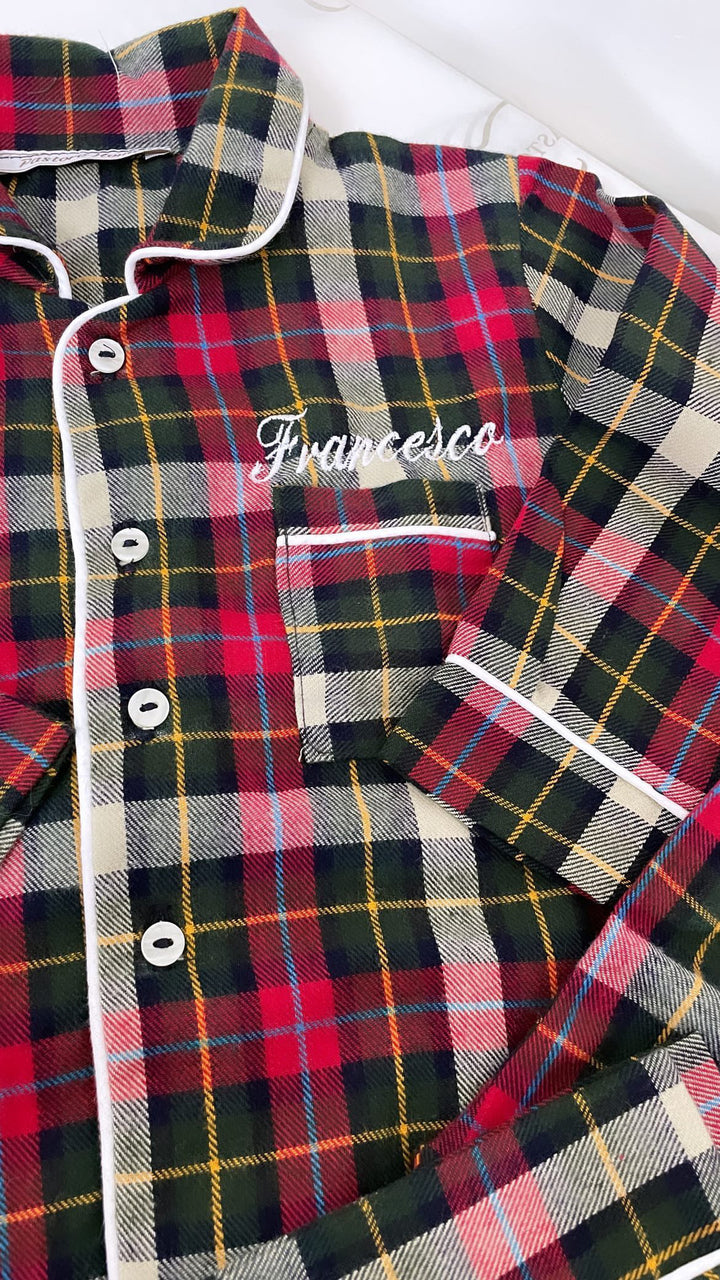 PIGIAMA TARTAN  CAMICIA BAMBINI