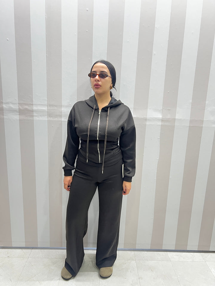 COORDINATO TUTA MARRONE