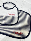 BAVETTA PAPPA SPUGNA CON FASCIA “RIGHE”