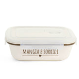 CONTENITORE MANGIA E SORRIDI  16cm