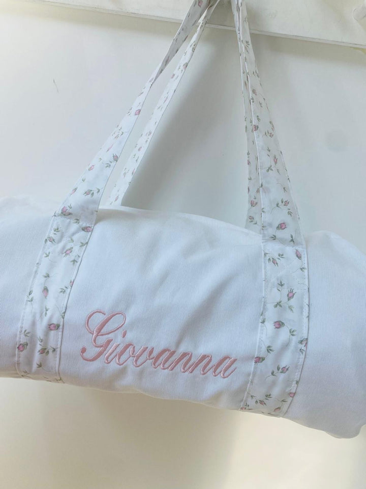 BORSONCINO CILINDRO “FIORI & TINTA UNITA”