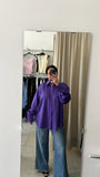 CAMICIA SATIN JUST WEST VIOLA