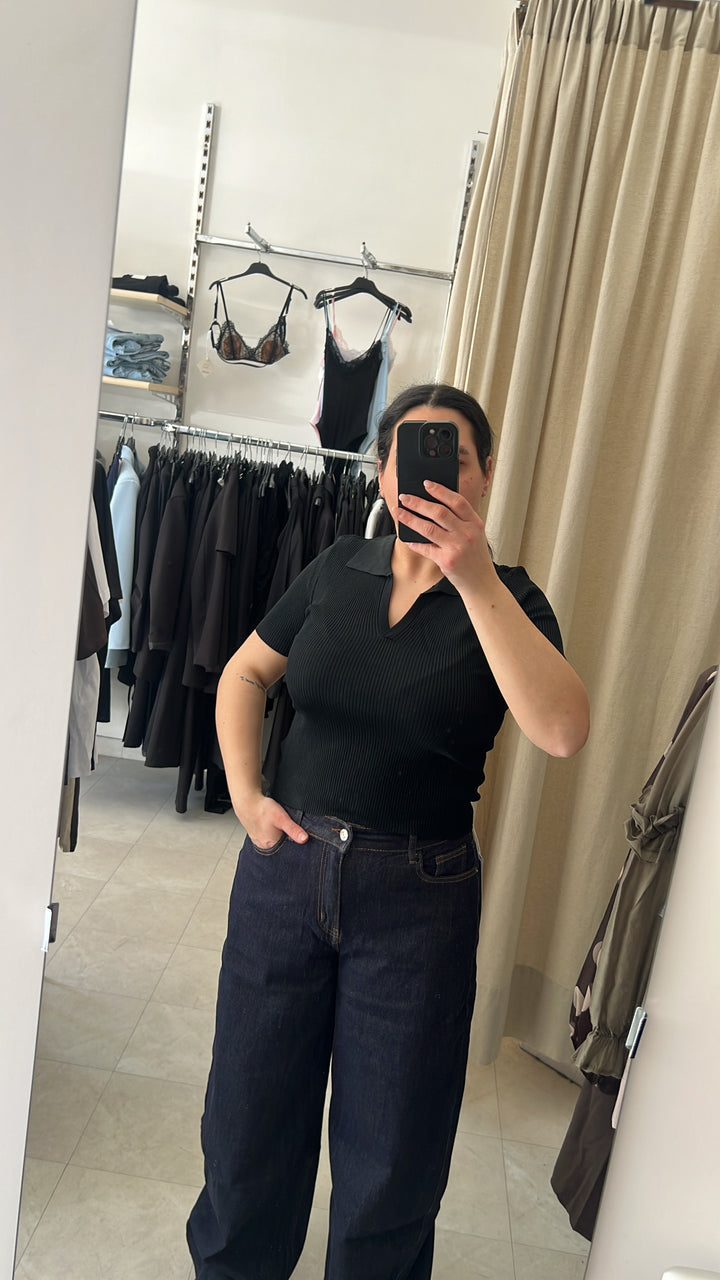MAGLIA COSTINE NERA