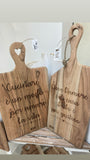 TAGLIERE In acacia “MY HOME”