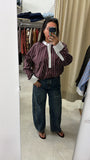 CAMICIA RIGHE BORDEAUX