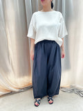 PANTALONI LARGHI COTONE NERO