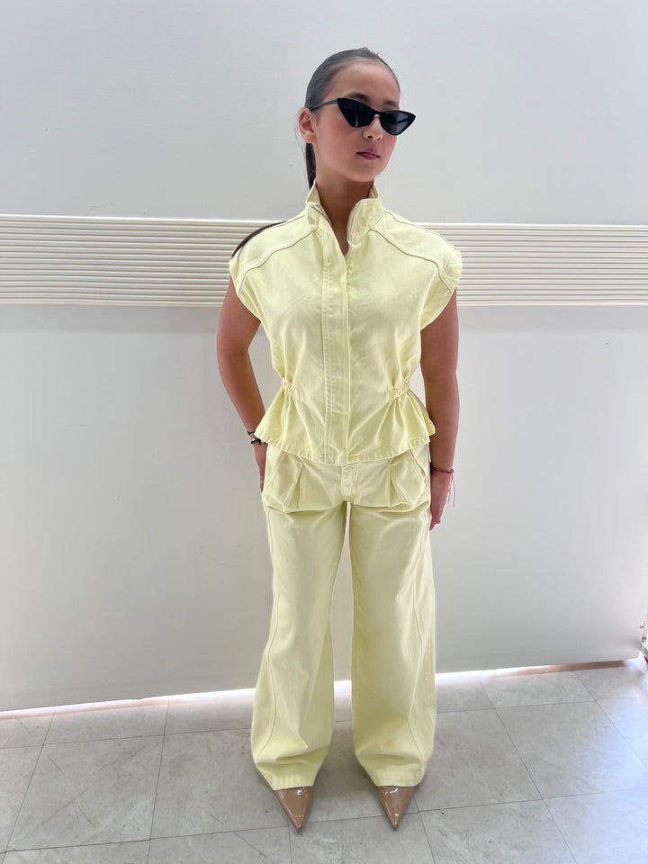 COORDINATO DENIM GIALLO