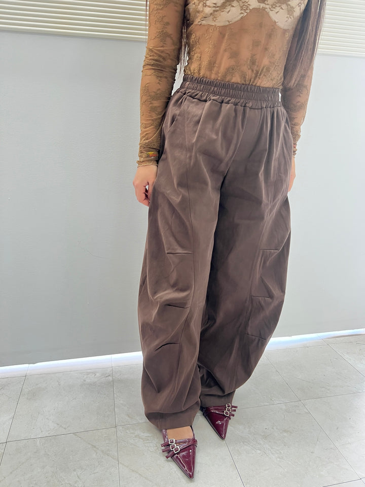PANTALONI BALLON MARRONE