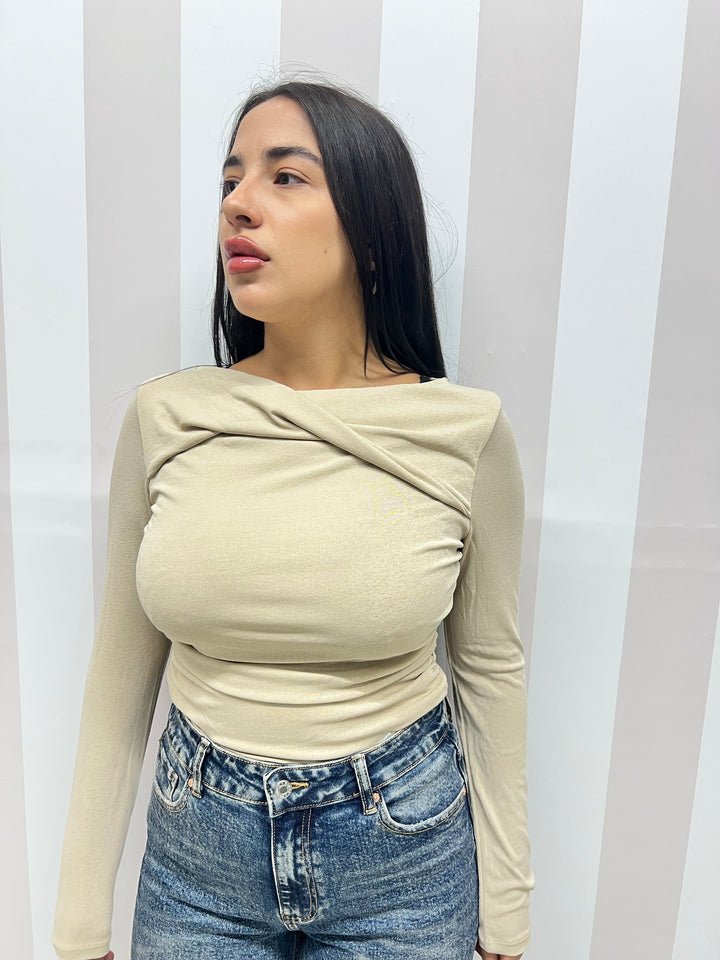 MAGLIA NODO BEIGE