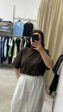T-SHIRT JUST WEST MARRONE