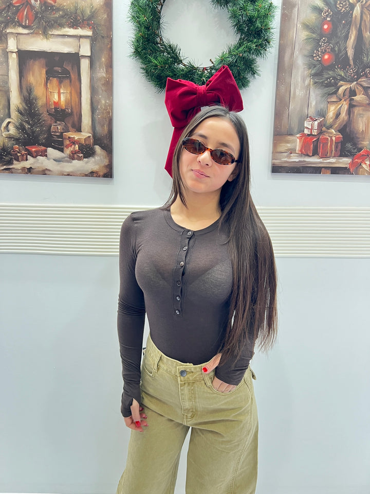 MAGLIA KYLIE MARRONE