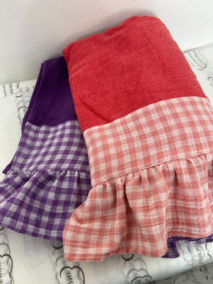 TELO FASCIA & ROUCHES mussola di puro cotone