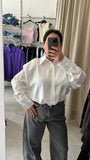 CAMICIA SATIN JUST WEST BIANCA