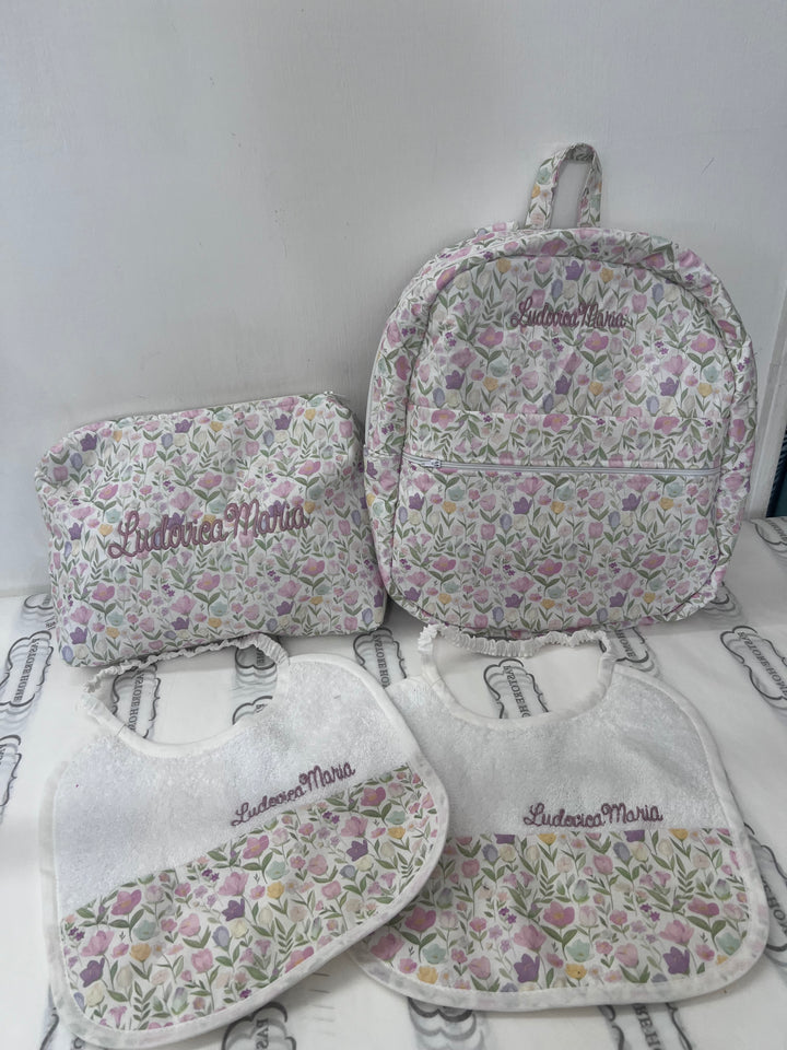 ZAINETTO CON TASCA “FIORI”