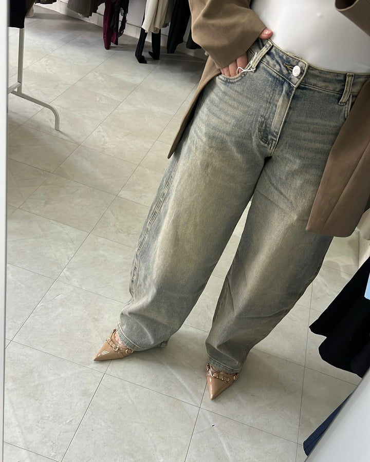 JEANS BALLON SABBIA