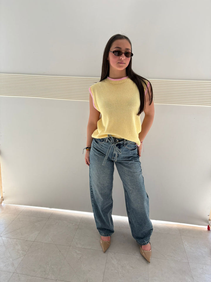 MAGLIA IN FILO GIALLA