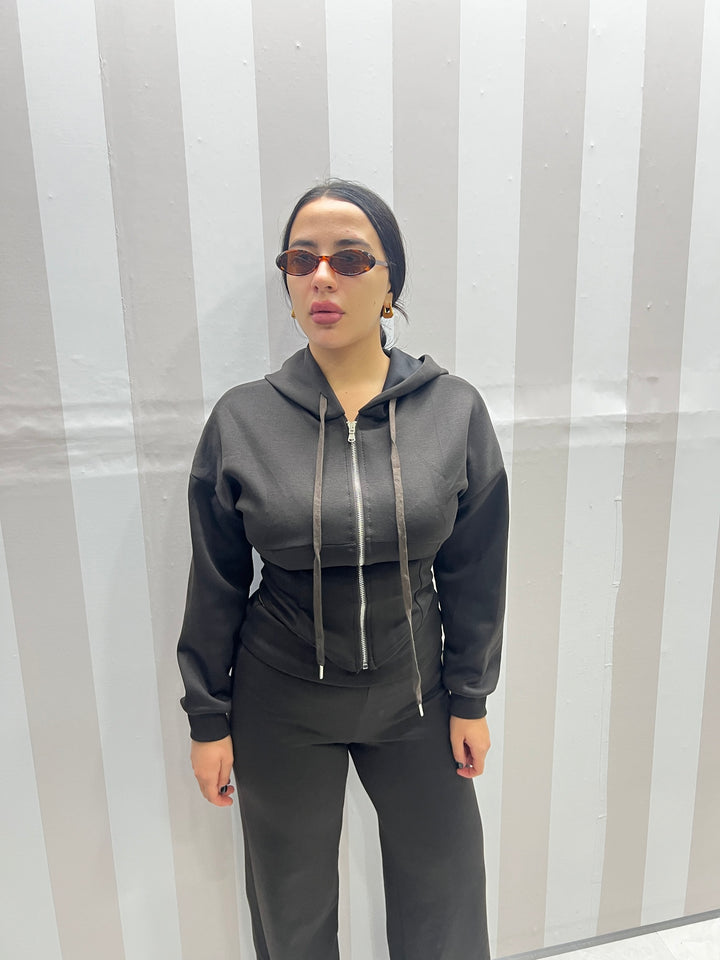 COORDINATO TUTA MARRONE